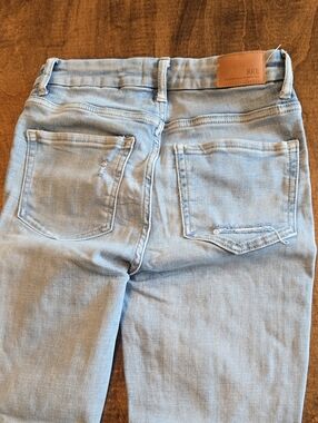 BKE Light Blue Skinny Jeans with Back Pocket Detail
